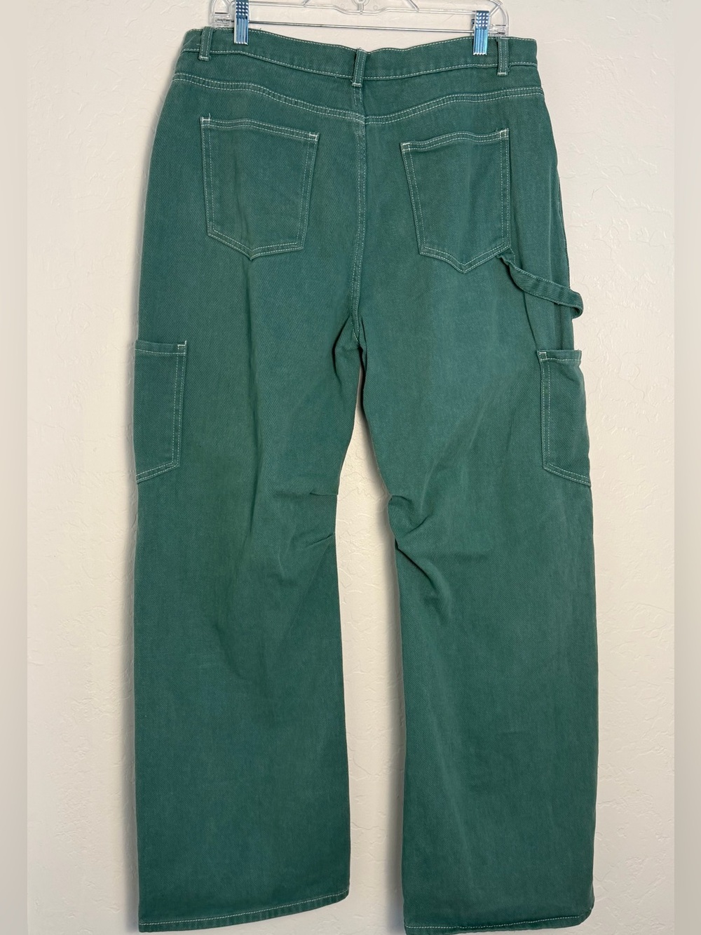 Lioness Teal Wide-Leg Utility Pants - Picture 2 of 11